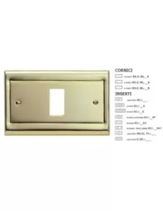 Master 60i214 Inserto cromado dorado de 4 agujeros